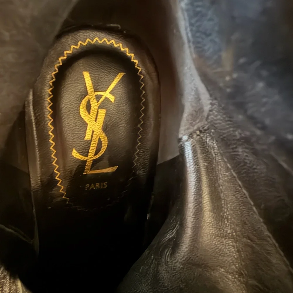 Yves Saint Laurent Corset Wedge Booties. - Picture 9 of 9